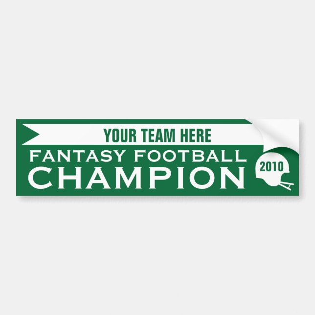 Fantasy Football Champion Bumper Sticker (Front)