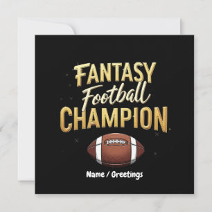 Fantasy Football Champion Dominate Like A Pro Invitation