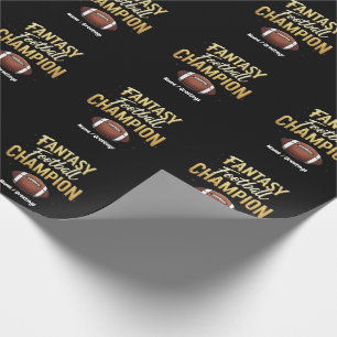 Fantasy Football Champion Dominate Like A Pro Wrapping Paper