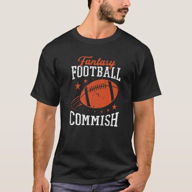 Fantasy Football Champion Fantasy Football Commish T-Shirt (Front)