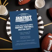 Fantasy Football Champion - Navy and White