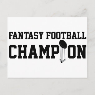 Fantasy Football Champion Postcard