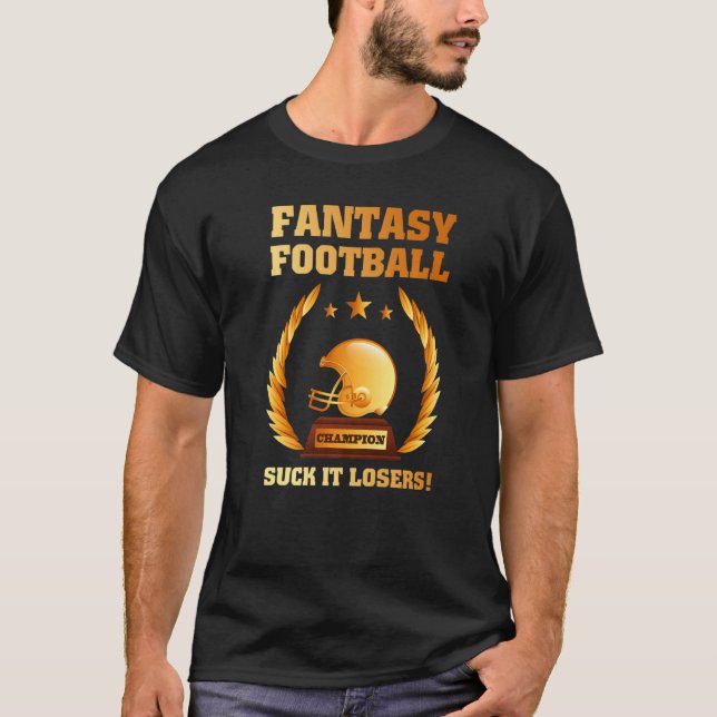 Fantasy Football Champion Trophy Champ Premium T-Shirt (Front)