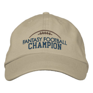 Fantasy Football Champion with Modern Football Embroidered Hat