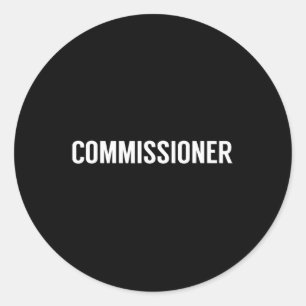 Fantasy Football Commissioner  Classic Round Sticker