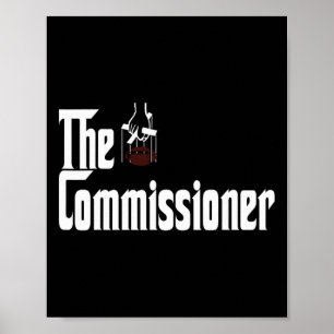 Fantasy Football Commissioner Draft Party Commish  Poster