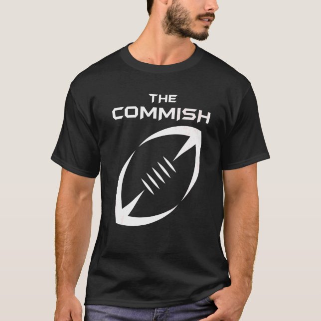 Fantasy Football Commissioner Draught Party commis T-Shirt (Front)