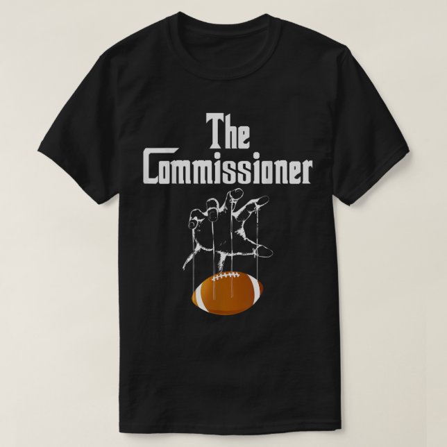 Fantasy Football Commissioner Draught Party Commis T-Shirt (Design Front)