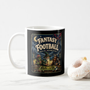 Fantasy Football, Dragon Wizard Fantasy Vintage  Coffee Mug