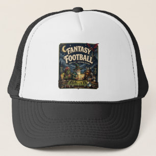 Fantasy Football, Dragon Wizard Fantasy Vintage Trucker Hat