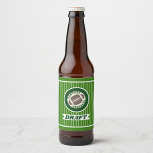 Fantasy Football Draught Beer Bottle Label