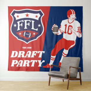 Fantasy Football Draught   Party Tapestry
