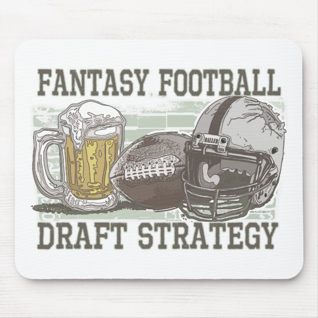 Fantasy Football Draught   Strategy Mouse Mat (Front)