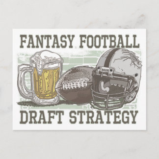 Fantasy Football Draught Strategy Postcard