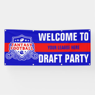 Fantasy Football Emblem Draught Party Banner