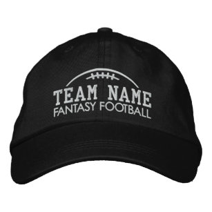 Fantasy Football Fan Gear with Your Team Name Embroidered Hat