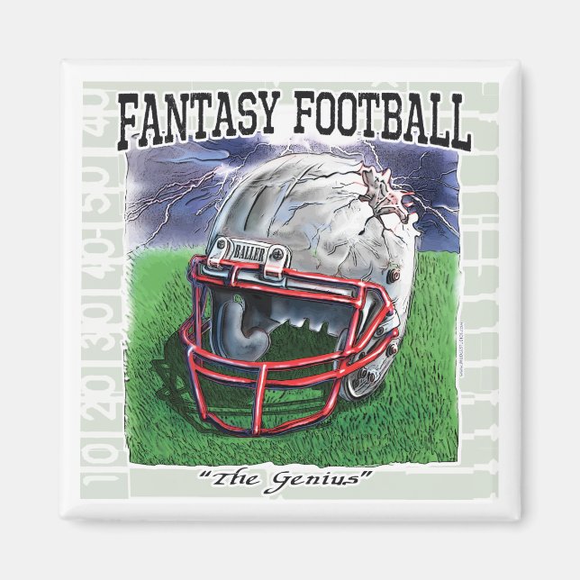 Fantasy Football Genius Gear Magnet (Front)