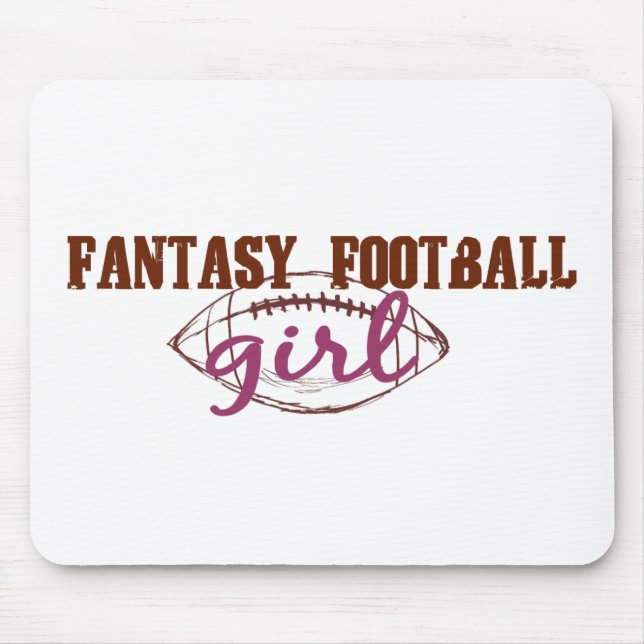 Fantasy Football Girl Mouse Mat (Front)