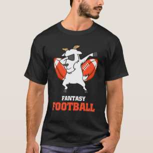 Fantasy Football Goat Dabbing Champion T-Shirt