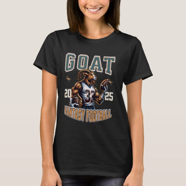 Fantasy Football Goat Football Draught Fantasy Foo T-Shirt (Front)