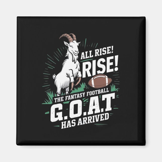 Fantasy Football Goat Shirt League Champion Champ  Magnet (Front)