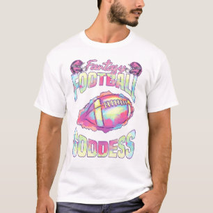 Fantasy Football Goddess Cute Draft Party Spo T-Shirt