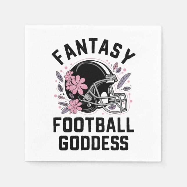  Fantasy Football Goddess Sports League Draught  Napkin (Front)