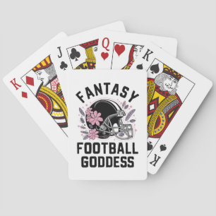  Fantasy Football Goddess Sports League Draught  Playing Cards