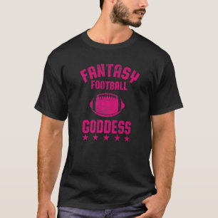 Fantasy Football Goddess Womens Cute Draught Party T-Shirt