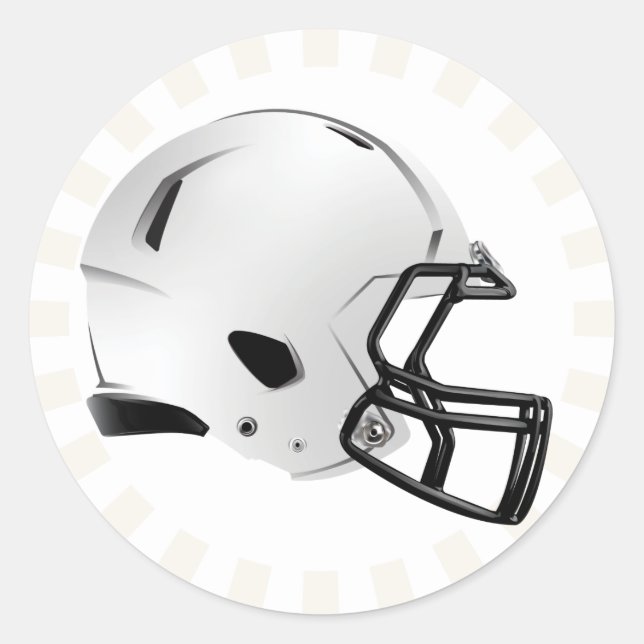 Fantasy Football Helmet Sticker (6 count) (Front)