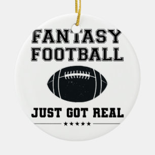 Fantasy Football Just Got Real Ceramic Tree Decoration