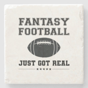 Fantasy Football Just Got Real Stone Coaster
