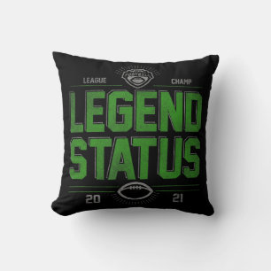Fantasy Football League Champ Legend Status Cushion