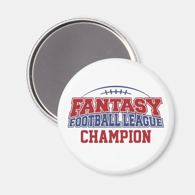 Fantasy Football League Champion Magnet (Front/Back)