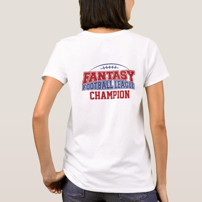 Fantasy Football League Champion T-Shirt (Back)