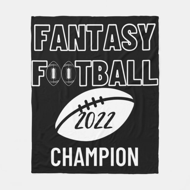 Fantasy Football League Champion Winner 2022  Foot Fleece Blanket (Front)