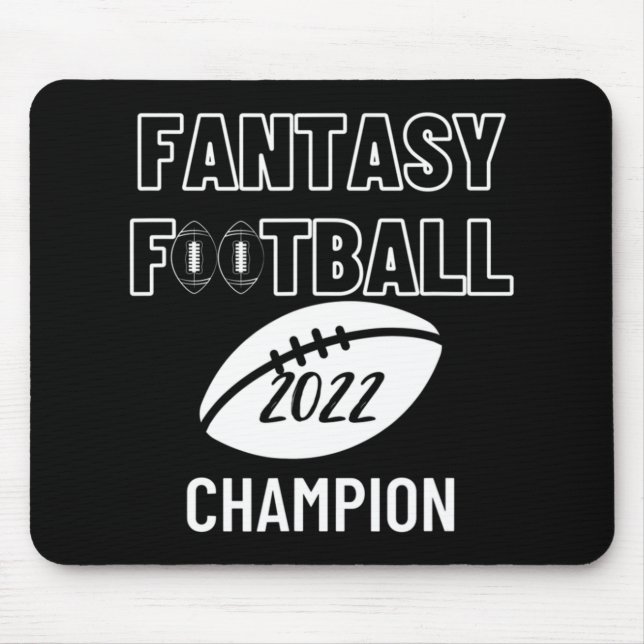 Fantasy Football League Champion Winner 2022  Foot Mouse Mat (Front)