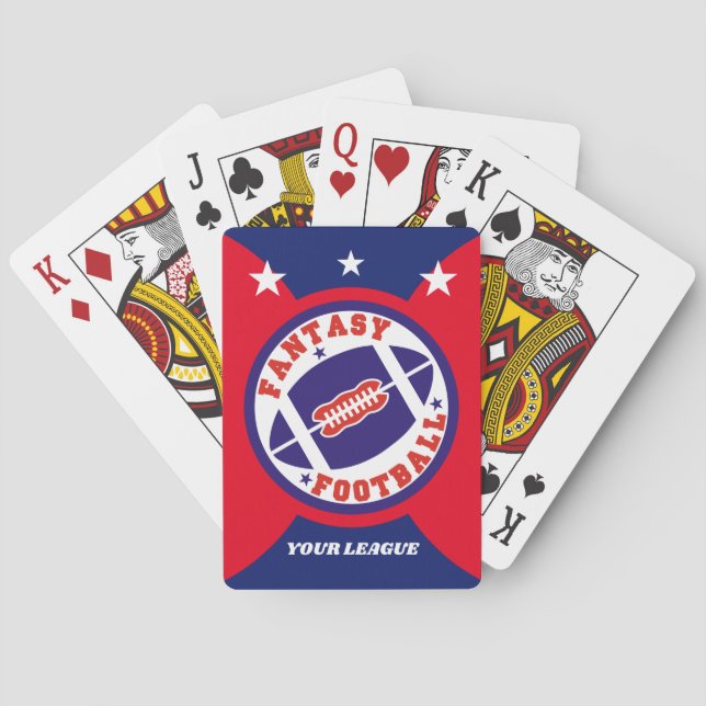Fantasy Football League Playing Cards (Back)