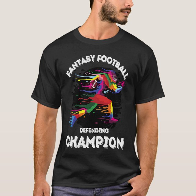 Fantasy Football League winner FFL Defending Champ T-Shirt (Front)