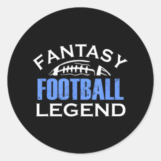 Fantasy Football Legend FFL League GM Manager Classic Round Sticker