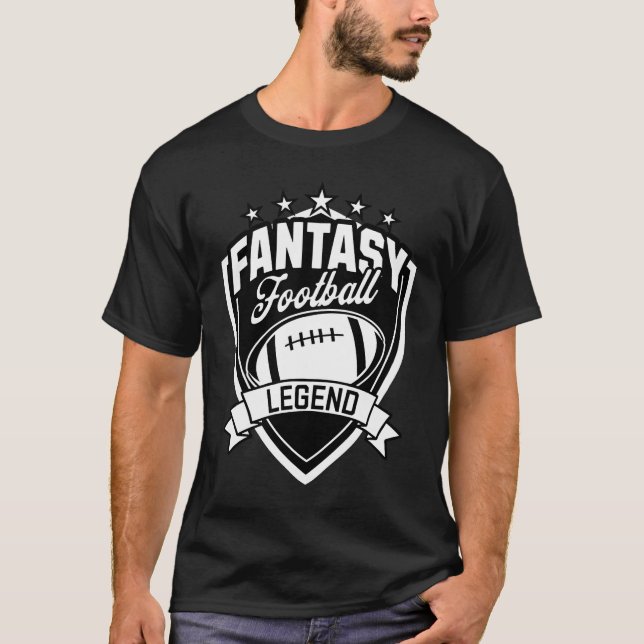 Fantasy Football Legend Retro Fantasy Football T-Shirt (Front)