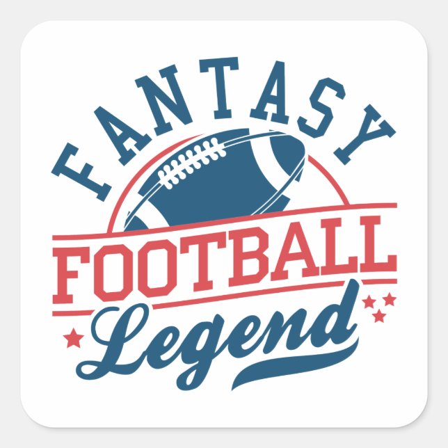 Fantasy Football Legend Square Sticker (Front)