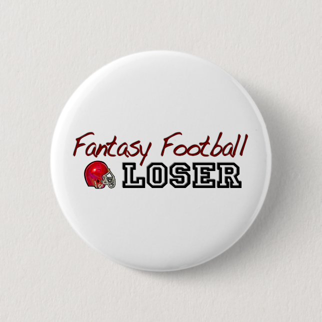 Fantasy Football Loser 6 Cm Round Badge (Front)