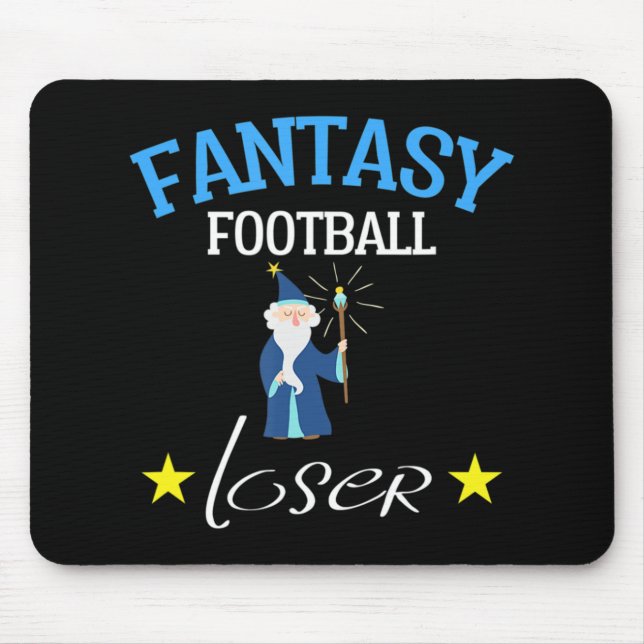 Fantasy Football Loser   Fun Fantasy Football Tee Mouse Mat (Front)