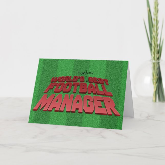Fantasy Football Manager Holiday Card (Front)