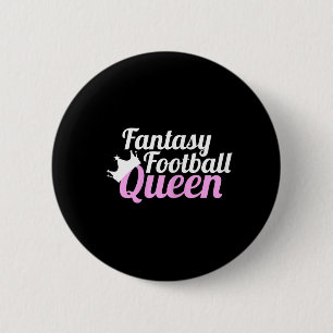 Fantasy Football Queen  Fun  6 Cm Round Badge