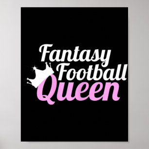 Fantasy Football Queen Fun Poster