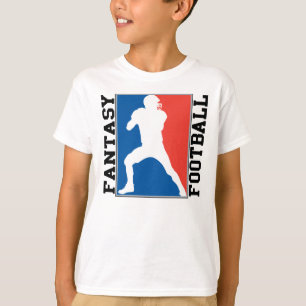 Fantasy Football, red white and blue Logo T-Shirt