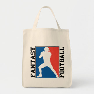 Fantasy Football, red white and blue Logo Tote Bag
