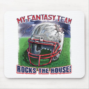 Fantasy Football Rocks the House Gear Mouse Mat